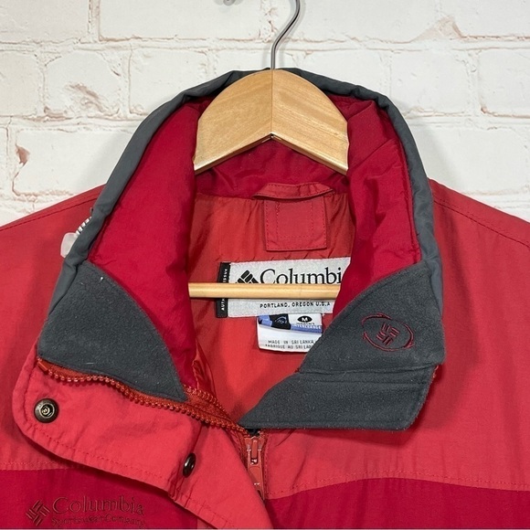 Columbia Jacket Womens Medium Red Interchange Full Zip Ski Crystal Lake - Picture 2 of 16